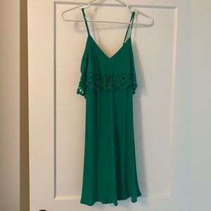 Silk green dress